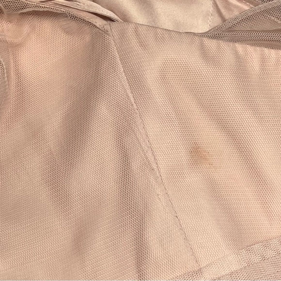 BHLDN AMSALE Maxi Dress Sheer Illusion Halter Ballerina Tulle Formal Gown Sz 10 - Picture 7 of 7